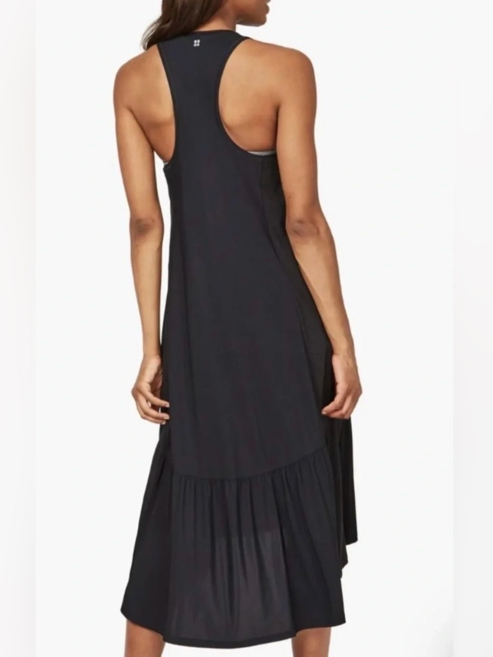 Sweaty Betty-Explorer Ace Midi Tank Dress-Black-Sleeveless-Athletic-Casual-S - Picture 2 of 11
